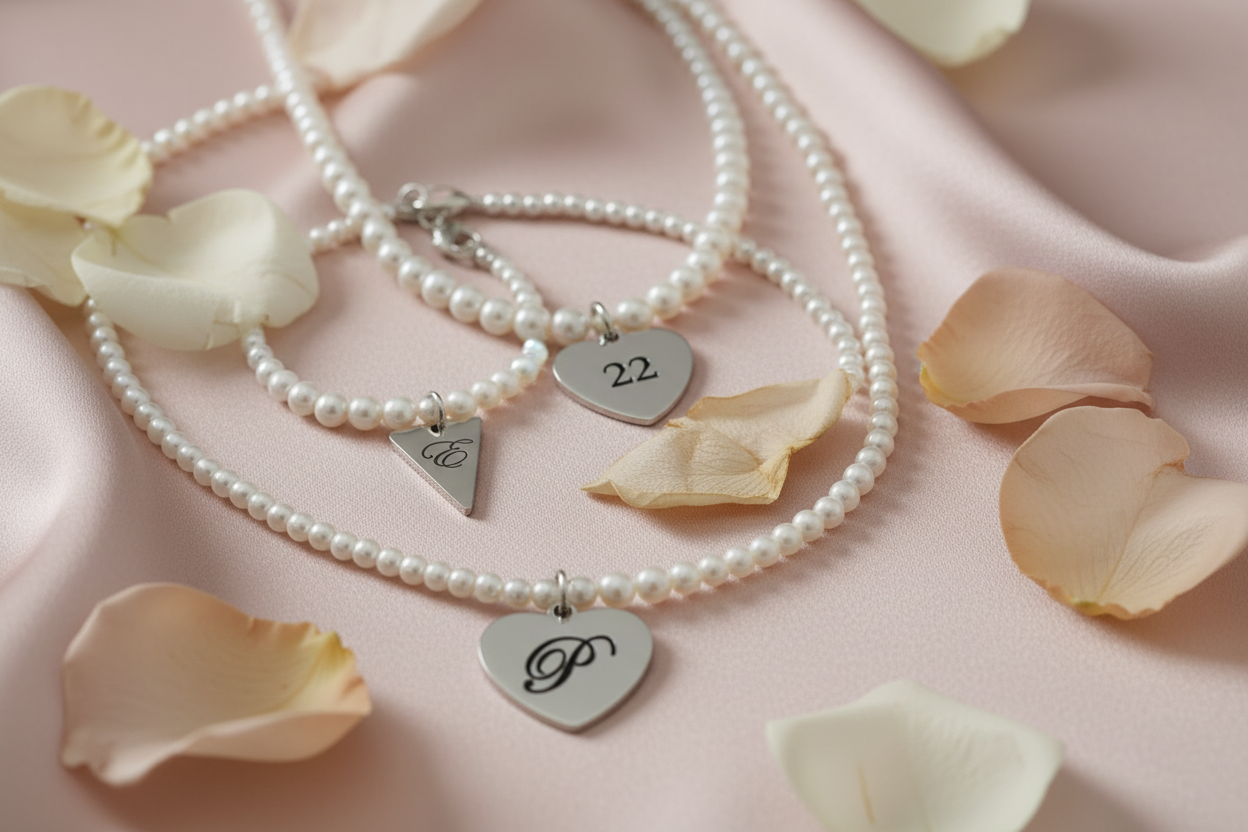 Imagen San Valentín collares de perlas